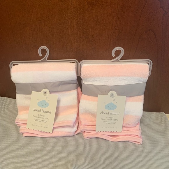 cloud island baby washcloths